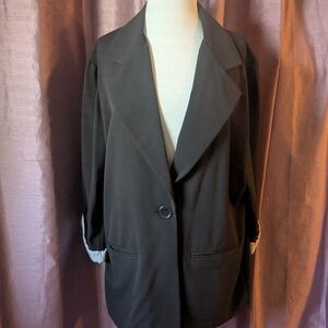 Avenue Women's Black Blazer Jacket